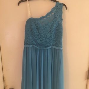 Davids Bridal Blue Dress